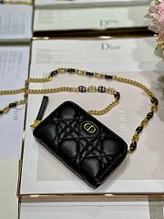 Dior caro wallet chain in black - 6