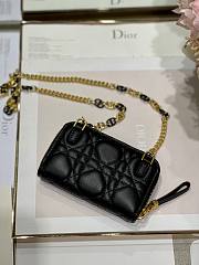 Dior caro wallet chain in black - 5