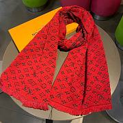 Louis Vuitton scarf red  - 6