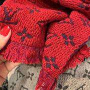 Louis Vuitton scarf red  - 5