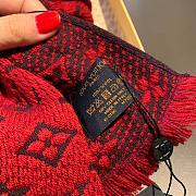 Louis Vuitton scarf red  - 3