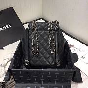 Chanel Grained Calfskin Black Backpack AS1371 - 2