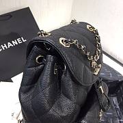 Chanel Grained Calfskin Black Backpack AS1371 - 3