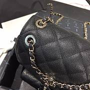 Chanel Grained Calfskin Black Backpack AS1371 - 4