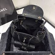 Chanel Grained Calfskin Black Backpack AS1371 - 5