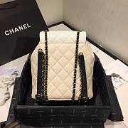 Chanel Grained Calfskin Black - White Backpack AS1371 - 2