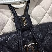 Chanel Grained Calfskin Black - White Backpack AS1371 - 5