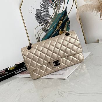 Chanel classic golden calfskin leather flap bag 