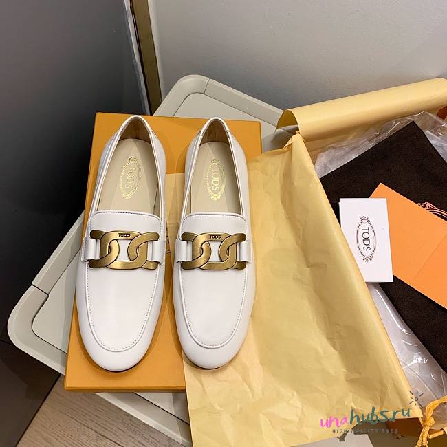 Tods white flats 02 - 1