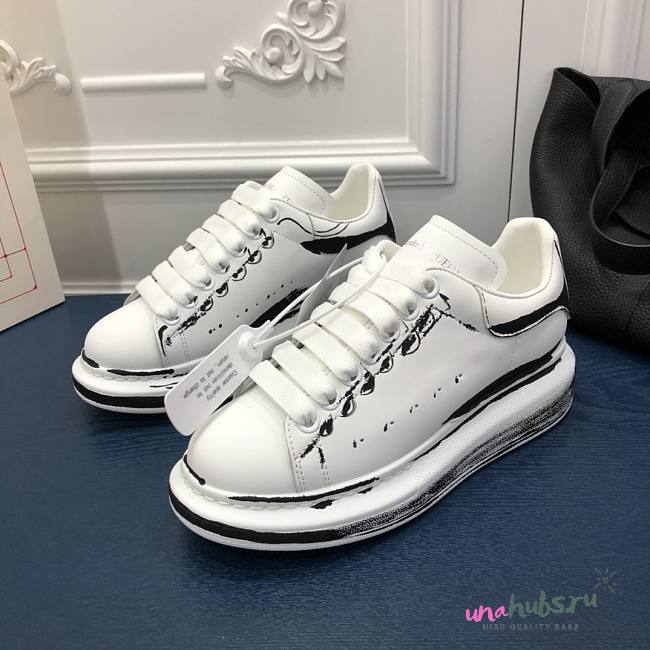 ALEXANDER MQUEEN Platform Trainers in White 02 - 1