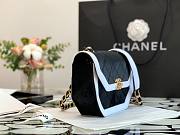 Chanel velvet black flap bag 99109 - 6