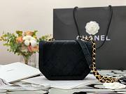 Chanel velvet black 02 flap bag 99109 - 2