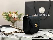 Chanel velvet black 02 flap bag 99109 - 3