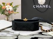 Chanel velvet black 02 flap bag 99109 - 4