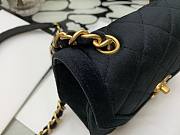 Chanel velvet black 02 flap bag 99109 - 6