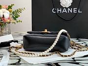 Chanel classic flap bag with pearl  - 6