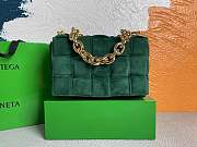 Bottega Veneta THE CHAIN CASSETTE Green Velvet - 4