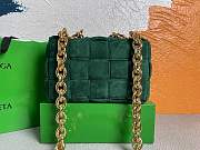 Bottega Veneta THE CHAIN CASSETTE Green Velvet - 2