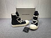 Rick Owens DRKSHDW Canvas High Top Leather 002 - 4