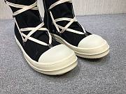 Rick Owens DRKSHDW Canvas High Top Leather 002 - 3