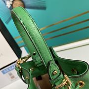 GUCCI GG Flora Small Ophidia Bucket Bag Green 616459 - 6