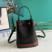 GUCCI GG Small Ophidia Bucket Bag Black  - 5