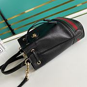 GUCCI GG Small Ophidia Bucket Bag Black  - 3