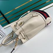 GUCCI GG Small Ophidia Bucket Bag White - 4