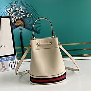 GUCCI GG Small Ophidia Bucket Bag White - 3