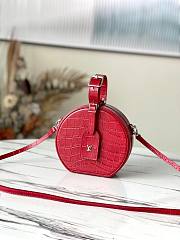 LV Petite Boite Chapeau Crocodile Red leather M43514 - 1