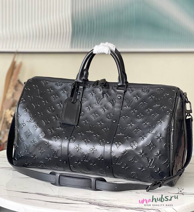 LV Keepall Bandoulière 50 Other Leathers Black M57963 - 1