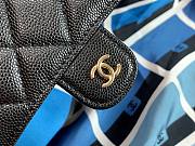 Chanel Printed Fabric Foldable Blue Shopping Bag - 6