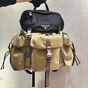 Prada Marble Gray/black Nylon Backpack 2VZ074 - 1