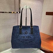 PRADA denim leather Tote Bag 1BG356  - 1