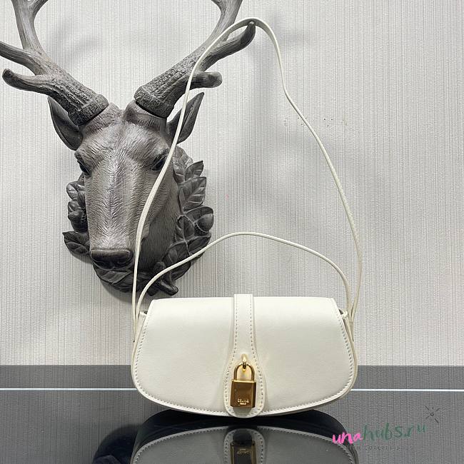 Celine shoulder leather white 18cm bag - 1