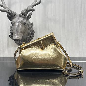 FENDI First Small Gold leather bag 26cm