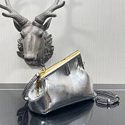 FENDI First Small Silver leather bag 26cm - 6