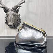 FENDI First Small Silver leather bag 26cm - 5