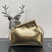 FENDI First Small Gold leather bag 32cm - 2