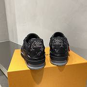 Louis Vuitton Monogram Eclipse Trainer black shoes - 4