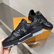 Louis Vuitton Monogram Eclipse Trainer black shoes - 2