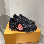 Louis Vuitton Monogram Eclipse Trainer black shoes - 3