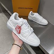 Louis Vuitton Monogram Eclipse Trainer white shoes  - 1