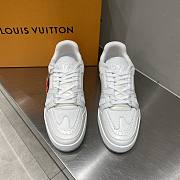 Louis Vuitton Monogram Eclipse Trainer white shoes  - 4