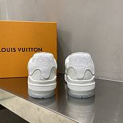 Louis Vuitton Monogram Eclipse Trainer white shoes  - 2