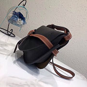 Loewe Small Gate bag in natural calfskin black 20cm - 6