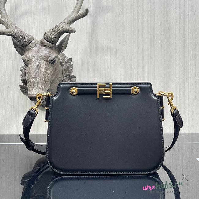 FENDI TOUCH Black Leather Bag - 1