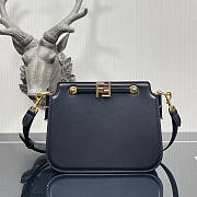 FENDI TOUCH Black Leather Bag - 1