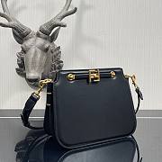 FENDI TOUCH Black Leather Bag - 6