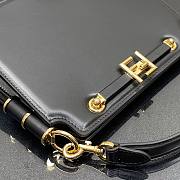 FENDI TOUCH Black Leather Bag - 4